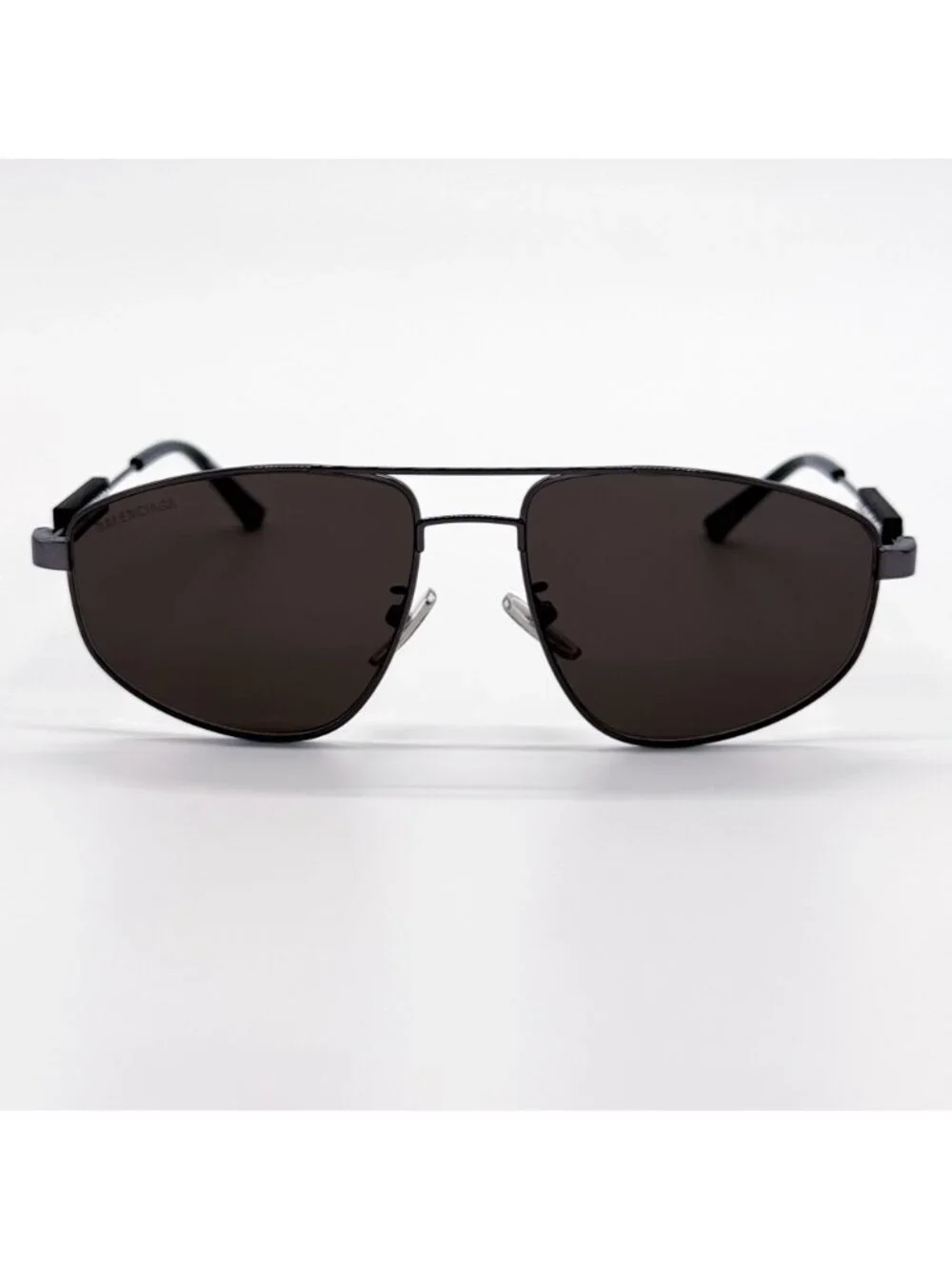 NEW BALENCIAGA BB0115S 001 SUNGLASSES BLACK PILOT UNISEX EYEWEAR BALENCIAGA